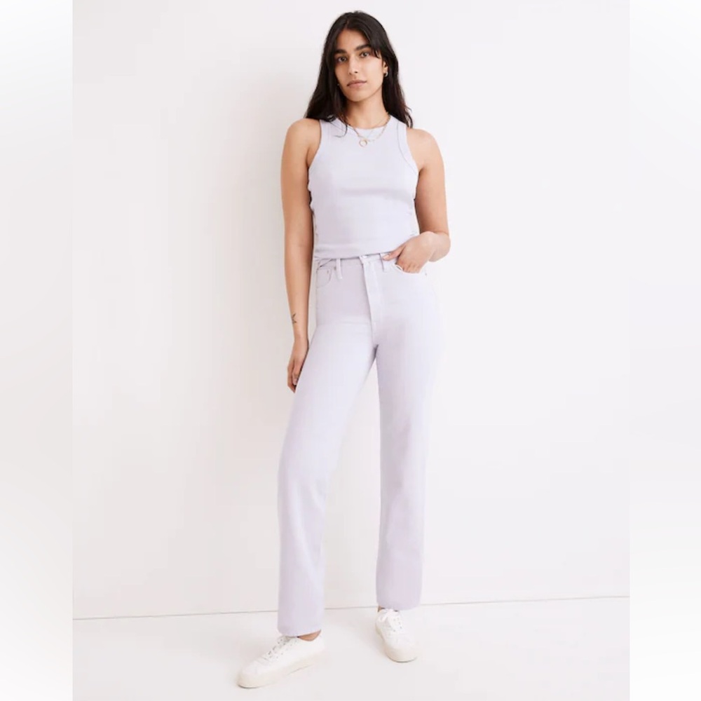 Madewell NWT The Perfect Vintage Straight Jeans Women's Size 30 Lavender